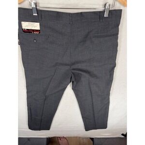 Adolfo Studio Mens Brown Pleated Dress Pants Italian Fabric Tweed Trousers 37x29